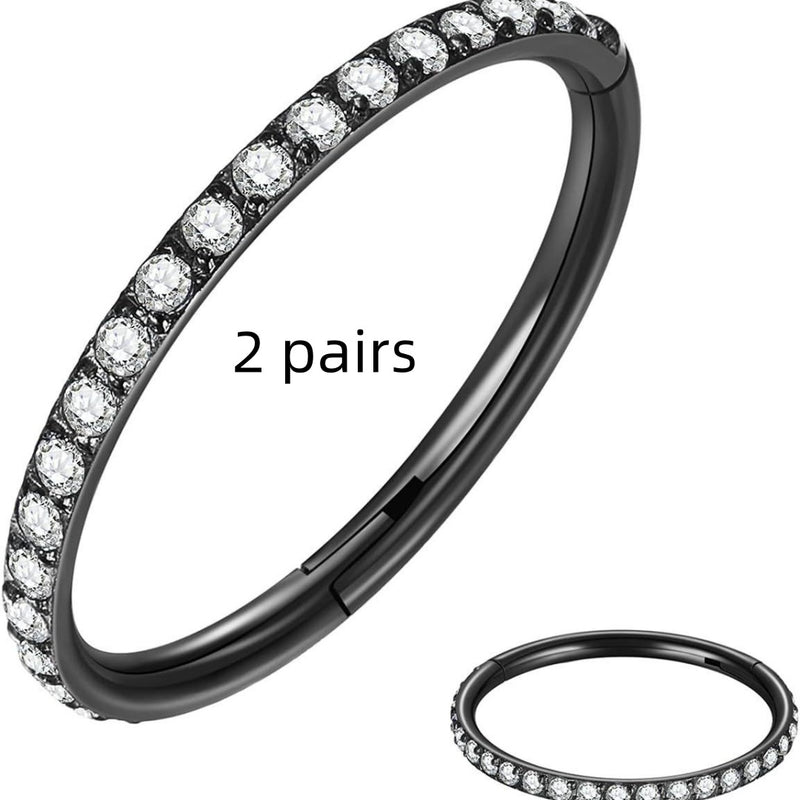Stainless Steel Nose Ring Diamond Ring