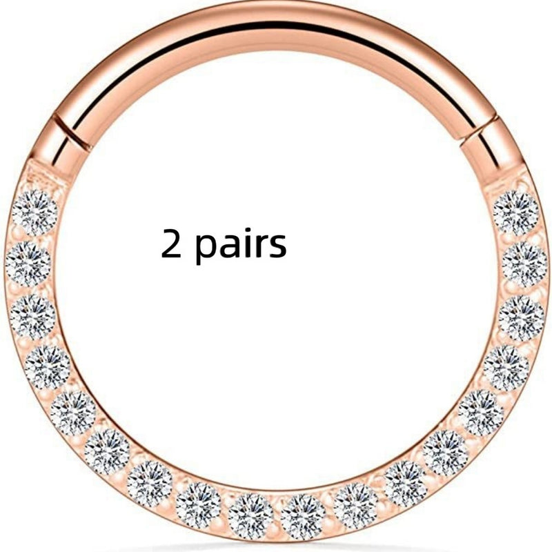 Stainless Steel Nose Ring Diamond Ring